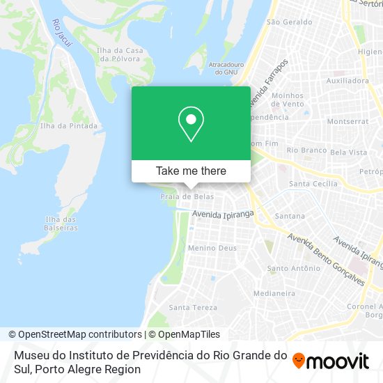 Mapa Museu do Instituto de Previdência do Rio Grande do Sul