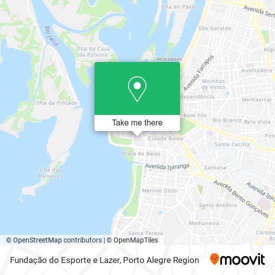 Fundação do Esporte e Lazer map
