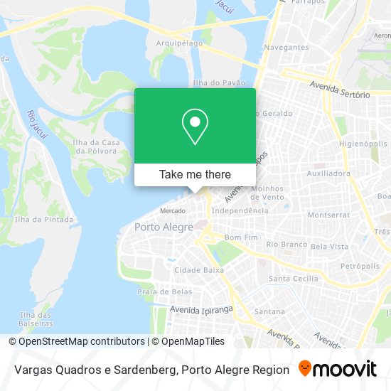 Vargas Quadros e Sardenberg map