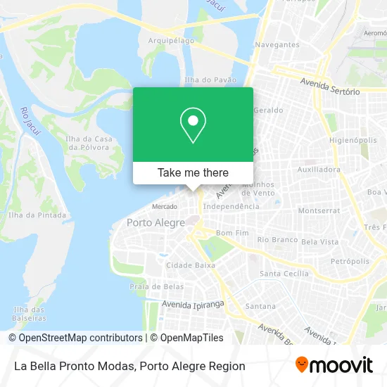 La Bella Pronto Modas map