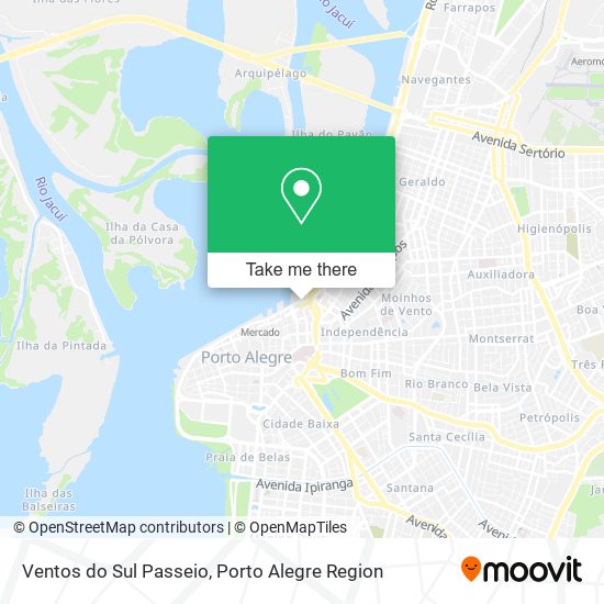 Ventos do Sul Passeio map