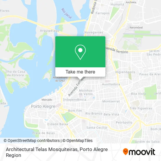 Architectural Telas Mosquiteiras map