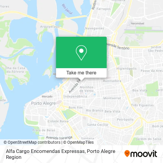 Alfa Cargo Encomendas Expressas map