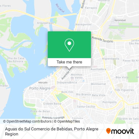 Aguas do Sul Comercio de Bebidas map