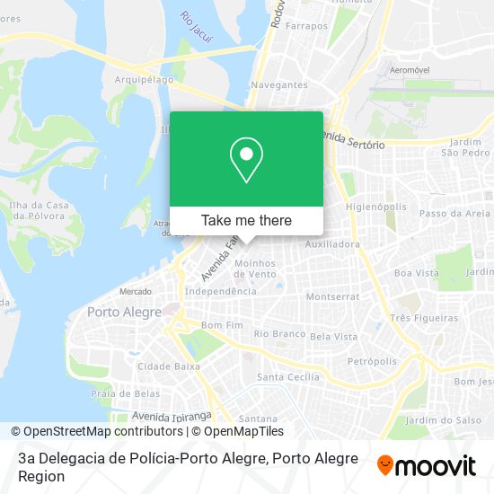 Mapa 3a Delegacia de Polícia-Porto Alegre