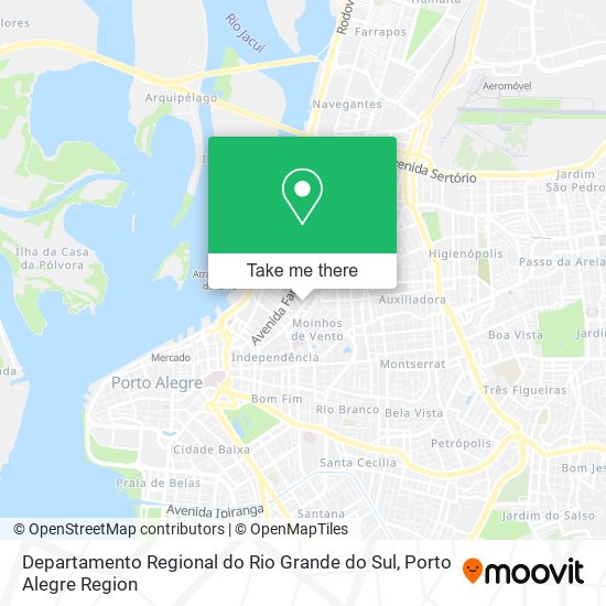 Departamento Regional do Rio Grande do Sul map
