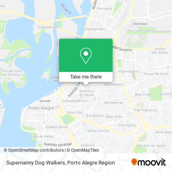 Mapa Supernanny Dog Walkers