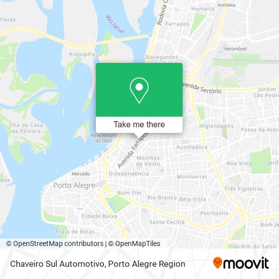 Chaveiro Sul Automotivo map