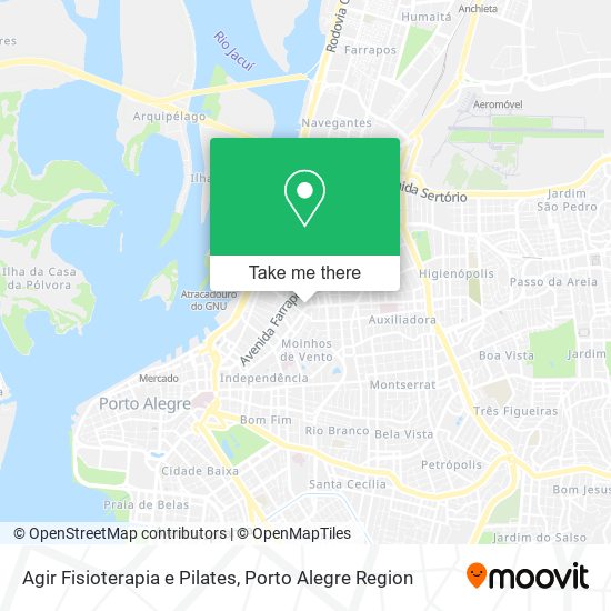 Agir Fisioterapia e Pilates map
