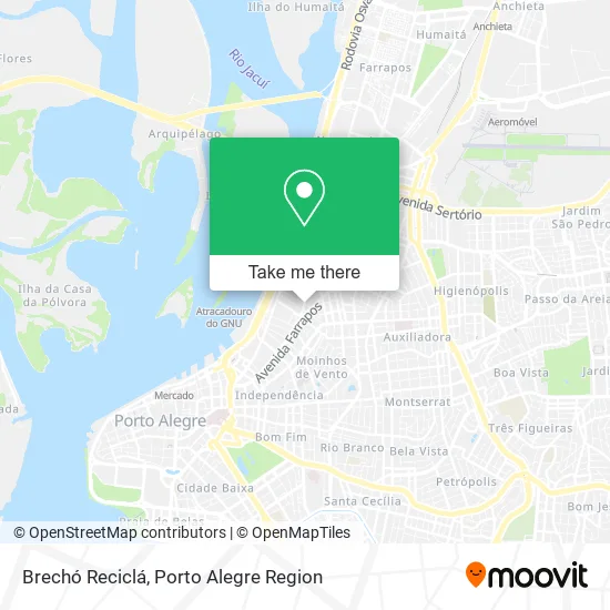 Brechó Reciclá map