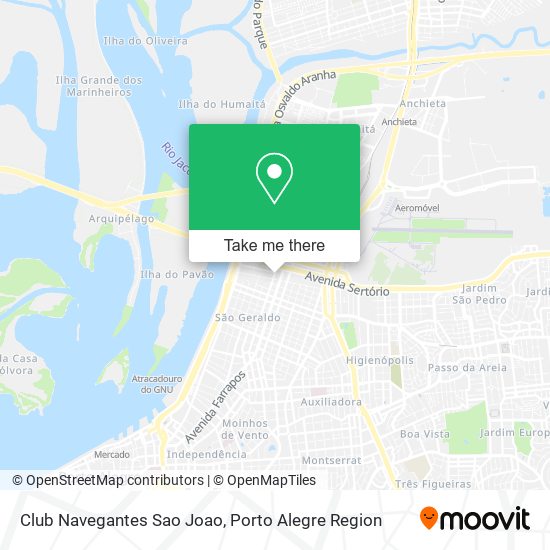 Mapa Club Navegantes Sao Joao