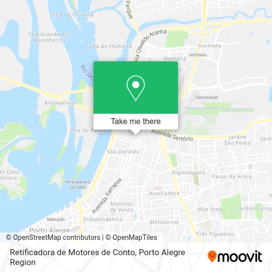 Retificadora de Motores de Conto map