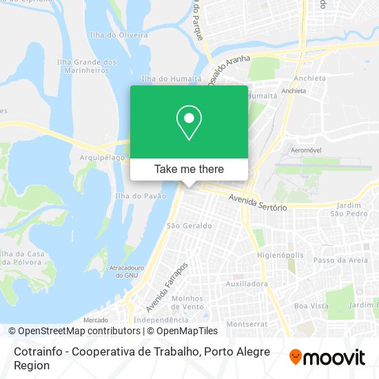 Cotrainfo - Cooperativa de Trabalho map