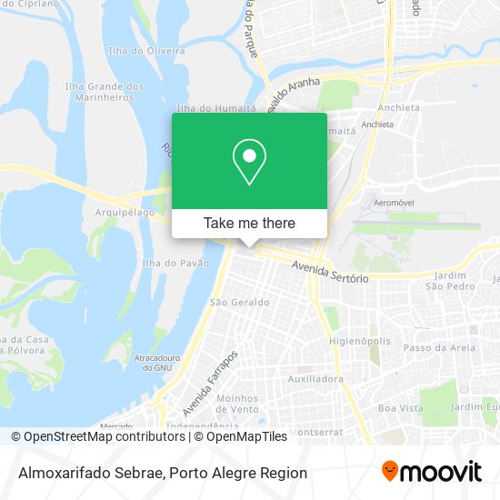 Almoxarifado Sebrae map