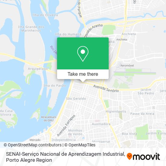 SENAI-Serviço Nacional de Aprendizagem Industrial map