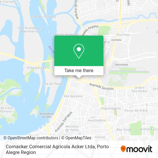 Comacker Comercial Agricola Acker Ltda map