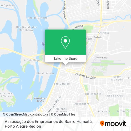 Associação dos Empresários do Bairro Humaitá map