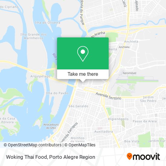 Woking Thai Food map