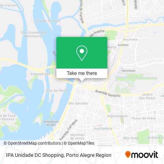 IPA Unidade DC Shopping map