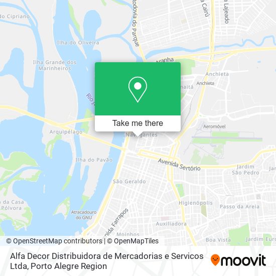 Alfa Decor Distribuidora de Mercadorias e Servicos Ltda map