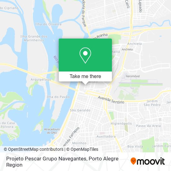 Projeto Pescar Grupo Navegantes map