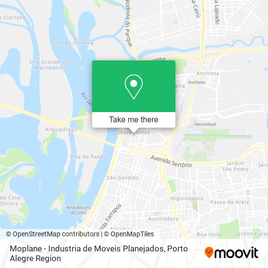 Mapa Moplane - Industria de Moveis Planejados