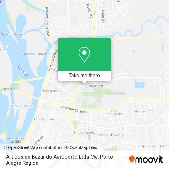 Mapa Artigos de Bazar do Aeroporto Ltda Me