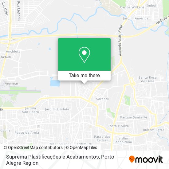 Suprema Plastificações e Acabamentos map