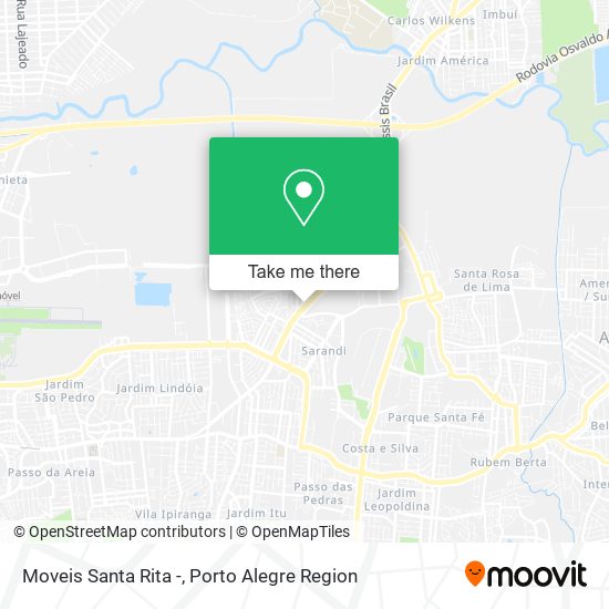 Mapa Moveis Santa Rita -