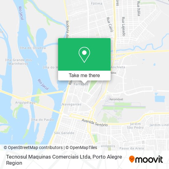 Tecnosul Maquinas Comerciais Ltda map