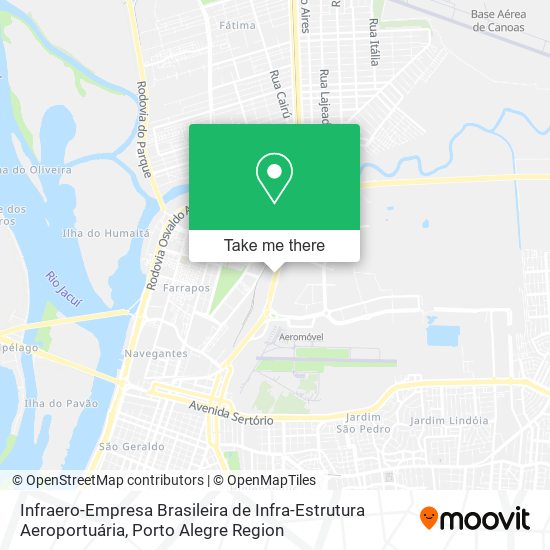 Infraero-Empresa Brasileira de Infra-Estrutura Aeroportuária map