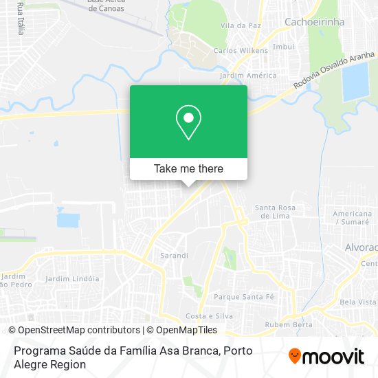 Programa Saúde da Família Asa Branca map