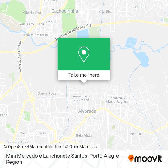 Mini Mercado e Lanchonete Santos map