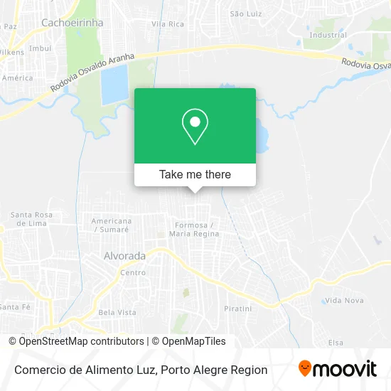 Comercio de Alimento Luz map