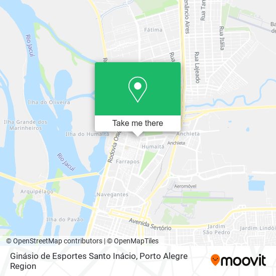 Ginásio de Esportes Santo Inácio map
