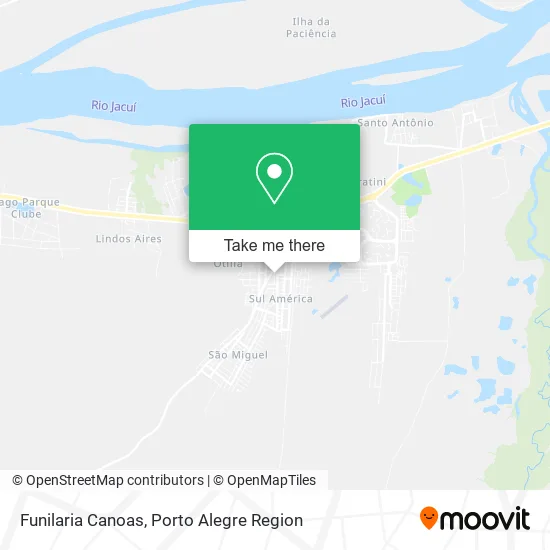 Funilaria Canoas map