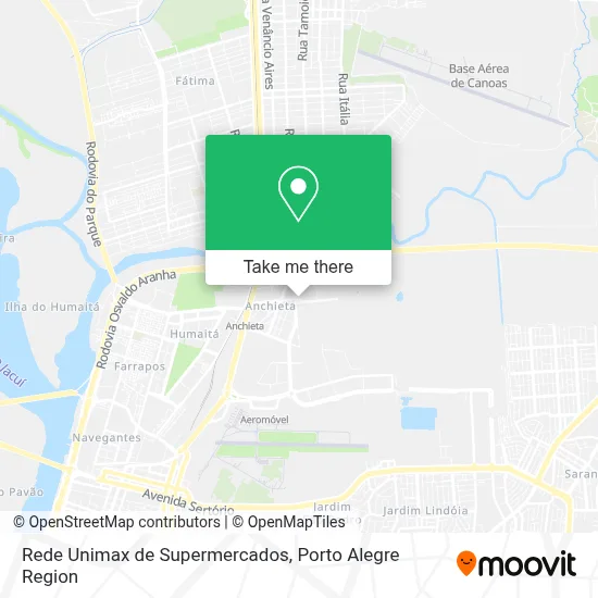 Rede Unimax de Supermercados map