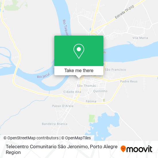 Telecentro Comunitario São Jeronimo map