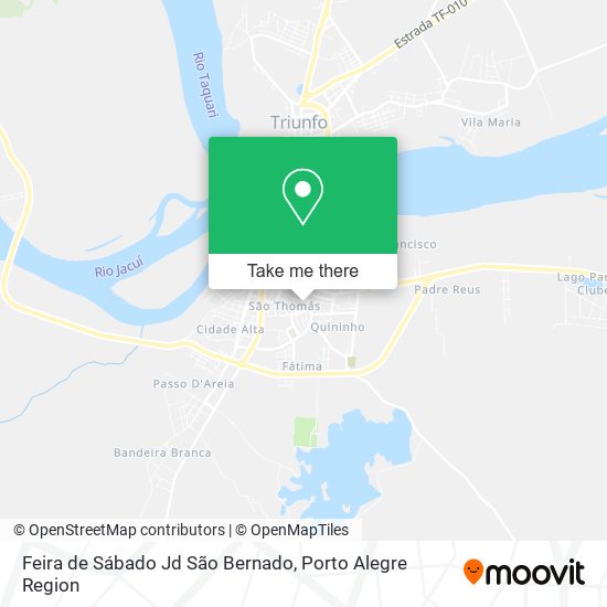 Feira de Sábado Jd São Bernado map