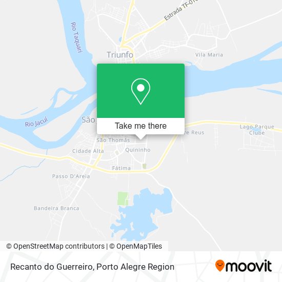Recanto do Guerreiro map