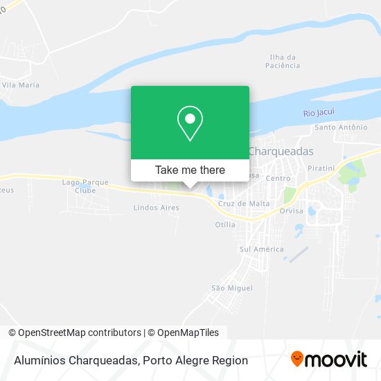 Alumínios Charqueadas map