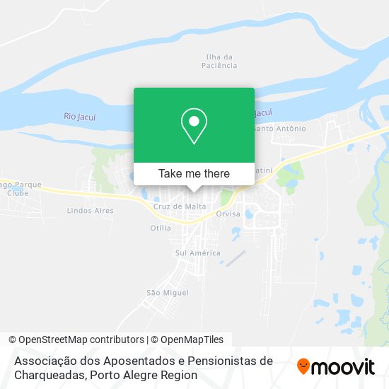 Associação dos Aposentados e Pensionistas de Charqueadas map