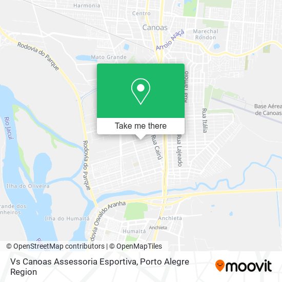 Vs Canoas Assessoria Esportiva map