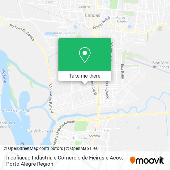 Mapa Incofiacao Industria e Comercio de Fieiras e Acos