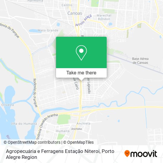 Mapa Agropecuária e Ferragens Estação Niteroi