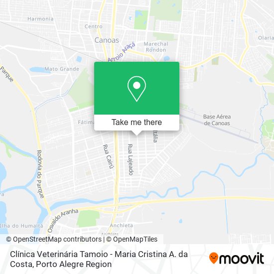 Clínica Veterinária Tamoio - Maria Cristina A. da Costa map