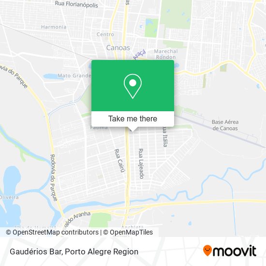Gaudérios Bar map