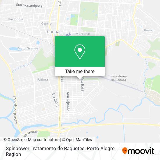 Mapa Spinpower Tratamento de Raquetes