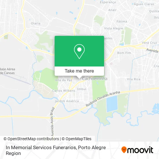 In Memorial Servicos Funerarios map