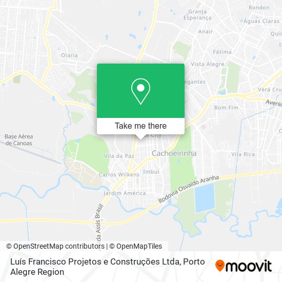 Luís Francisco Projetos e Construções Ltda map